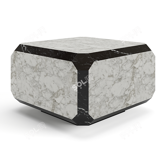 Elegant Fendi Coffee Tables Set 3D model image 6