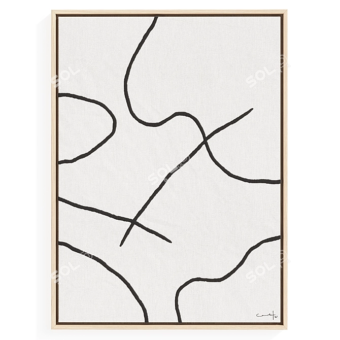 Linen Hand Embroidery Set "Cosmos 3D model image 5