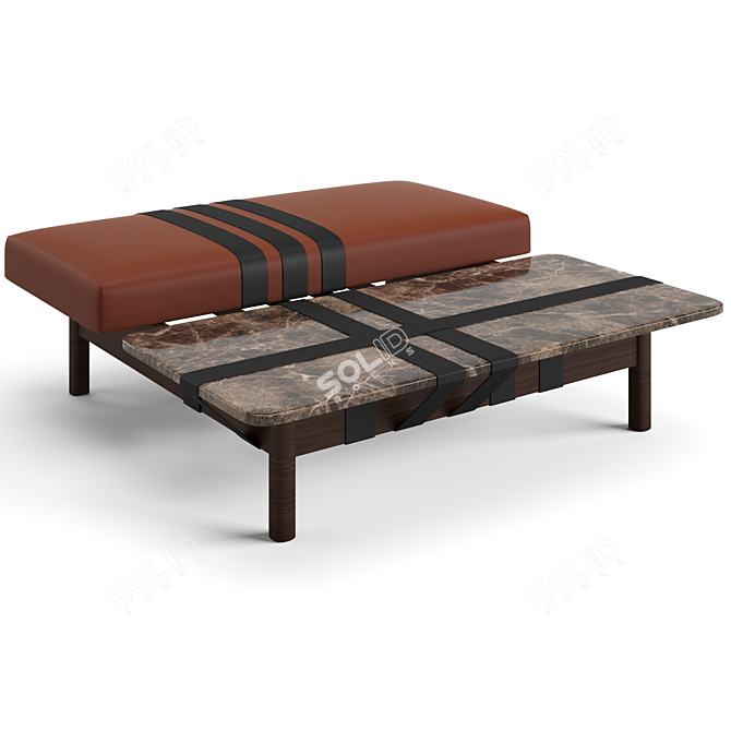 Fendi Casa Ribbon Coffee Tables 3D model image 4