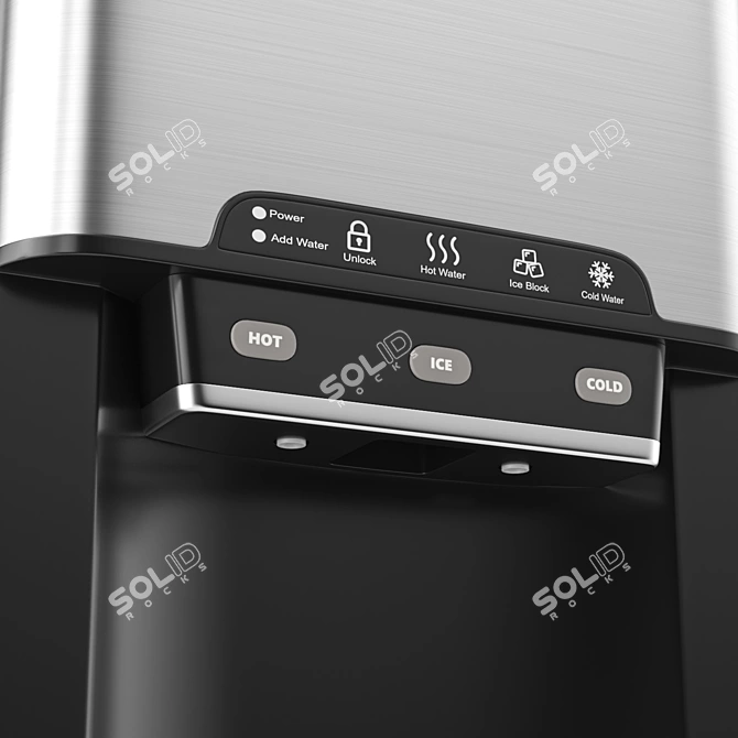 3-in-1 Water Cooler with Ice Maker 3D model image 2