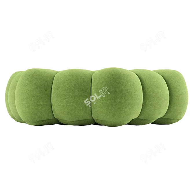 Luxury Fabric Bubble Pouf 3D model image 4