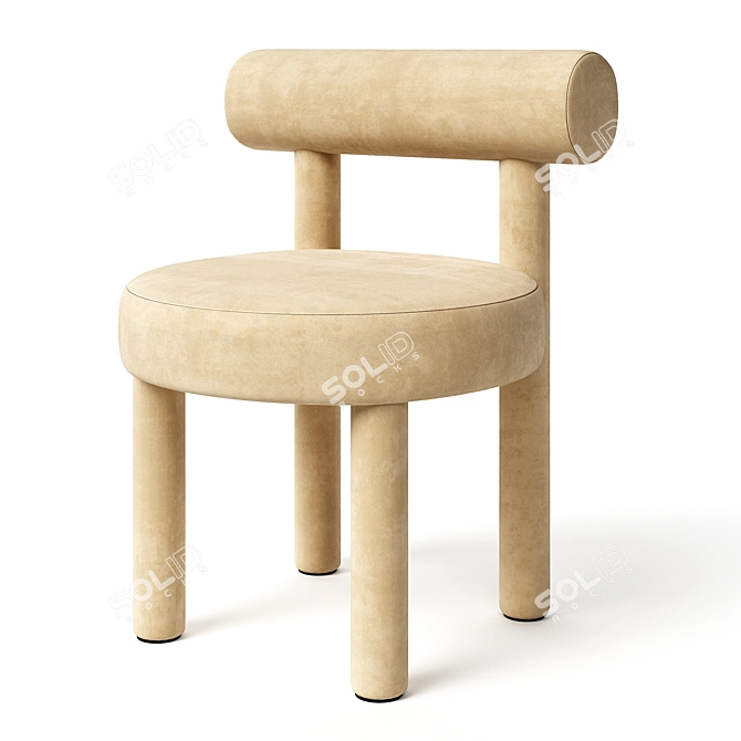 Modernist Kids Chair Duo 3D model image 2