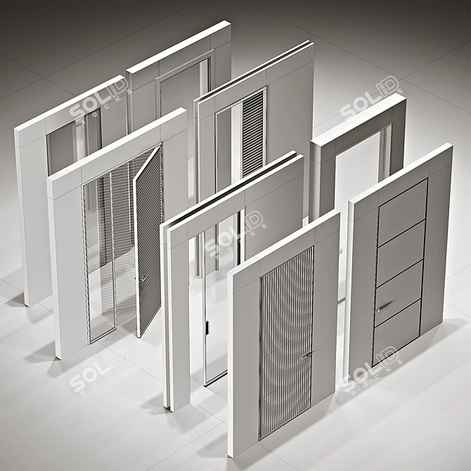  Stylish Rimadesio Doors Collection 3D model image 26