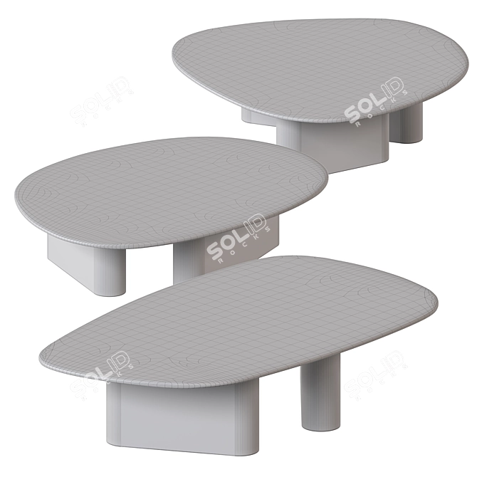 Elegant Callisto Coffee Table 3D model image 2