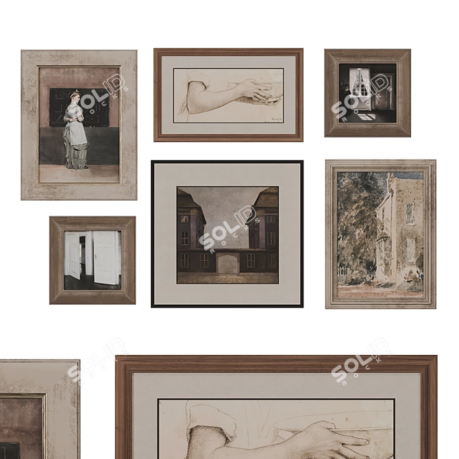 Classic Art Set 3D model image 1