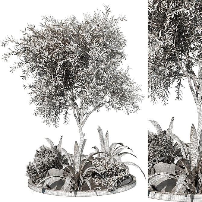 Outdoor Plant 219 3D Model 3D model image 3