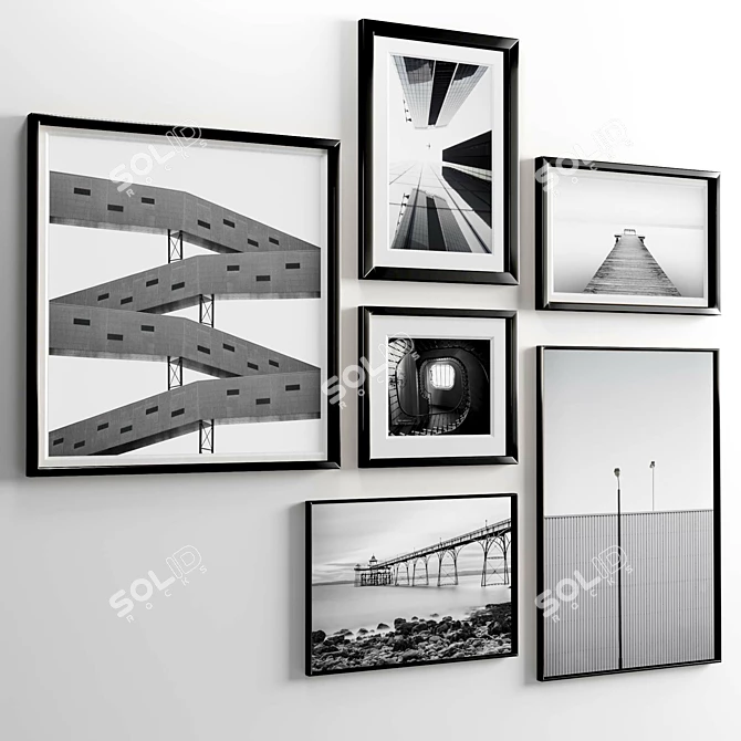 Modern Multi-Frame Set, 3D Textures 3D model image 2