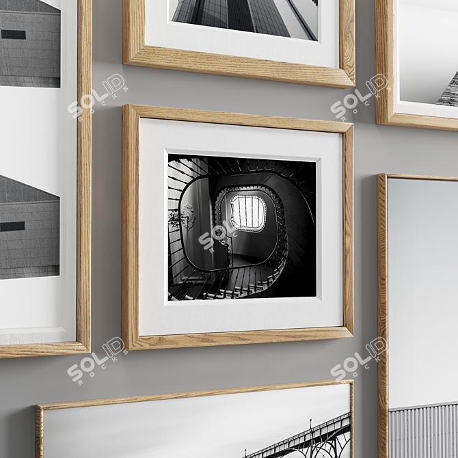 Modern Multi-Frame Set, 3D Textures 3D model image 3