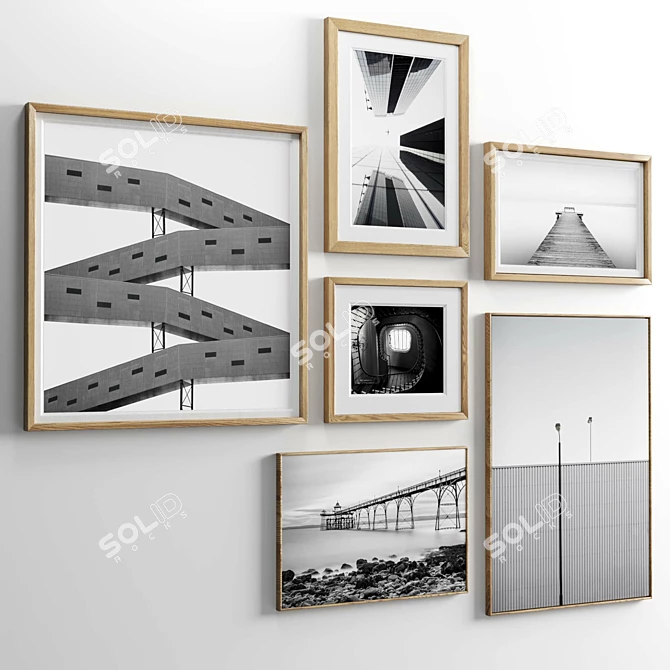 Modern Multi-Frame Set, 3D Textures 3D model image 4