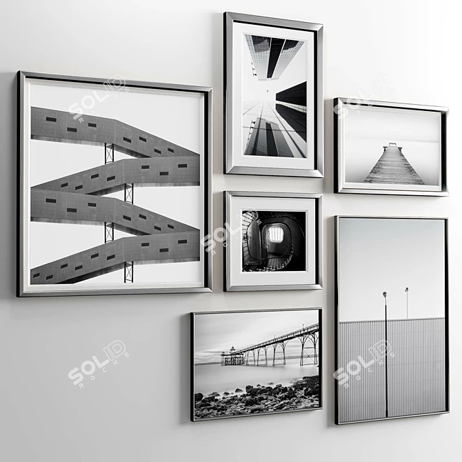 Modern Multi-Frame Set, 3D Textures 3D model image 5