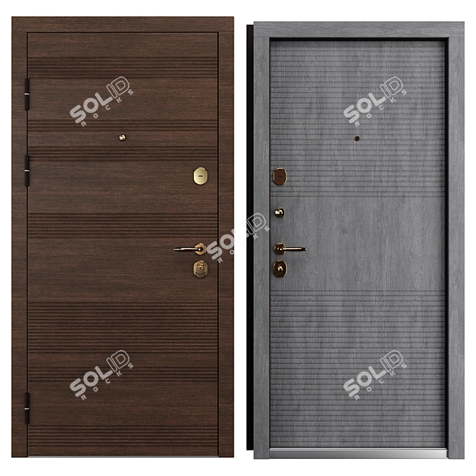  Status Metal Entry Door (Bear) 3D model image 3