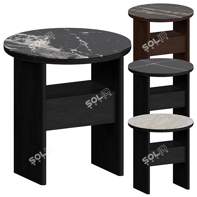 Modern Italian Design Side Table 3D model image 1