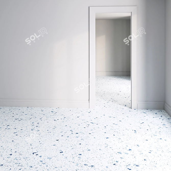 Marble Terrazzo Seamless Texture Set 3D model image 4