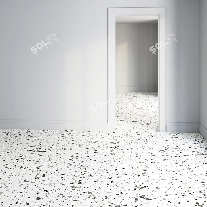 Marble Terrazzo Seamless Texture Set 3D model image 5