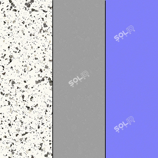 Marble Terrazzo Seamless Texture Set 3D model image 6