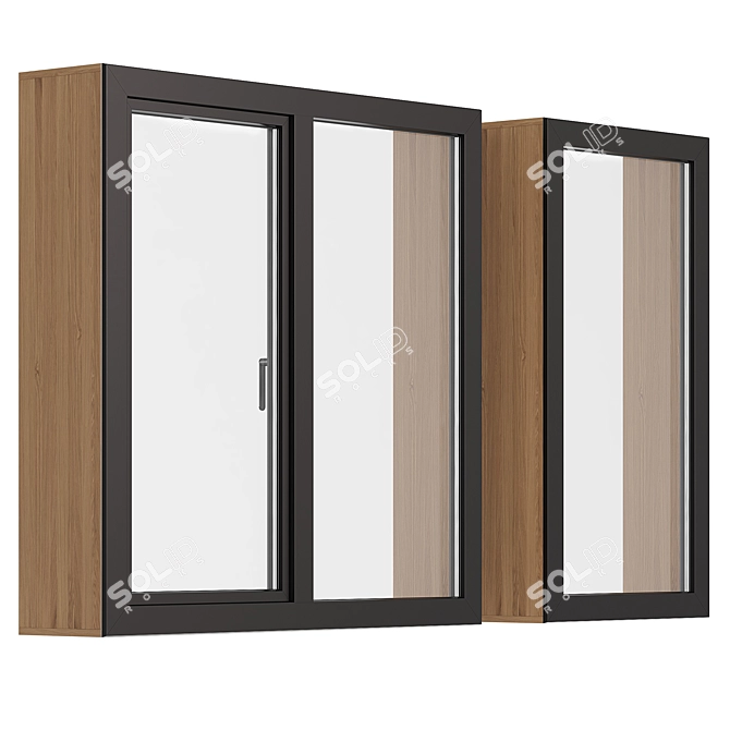 Versatile Interior/Exterior Window Models 3D model image 2