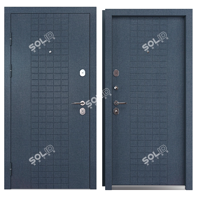 Turin Metal Entry Door (Bear) 3D model image 3