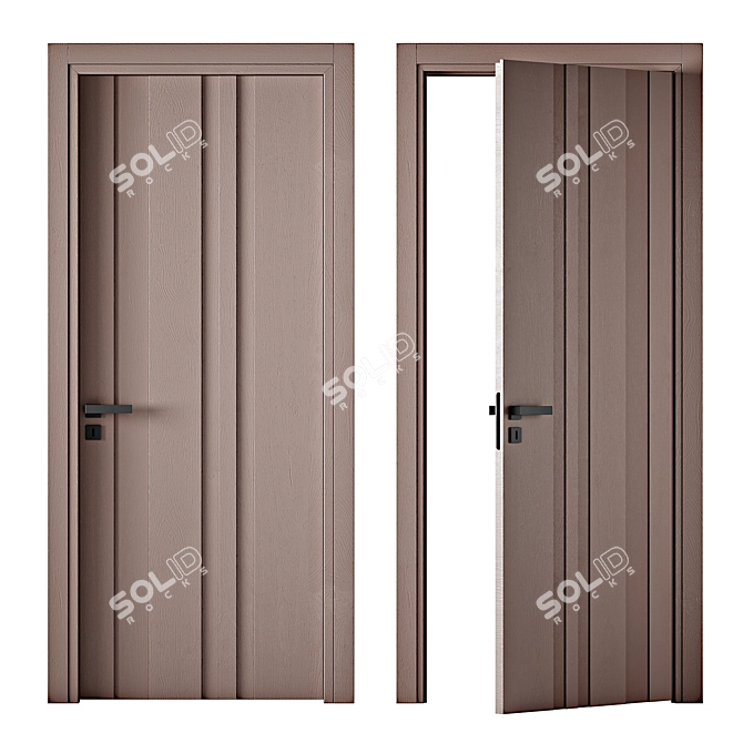 Modern Interior Doors Collection 3D model image 3