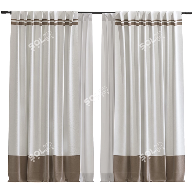 Retro Curtains Redesign Service 3D model image 1