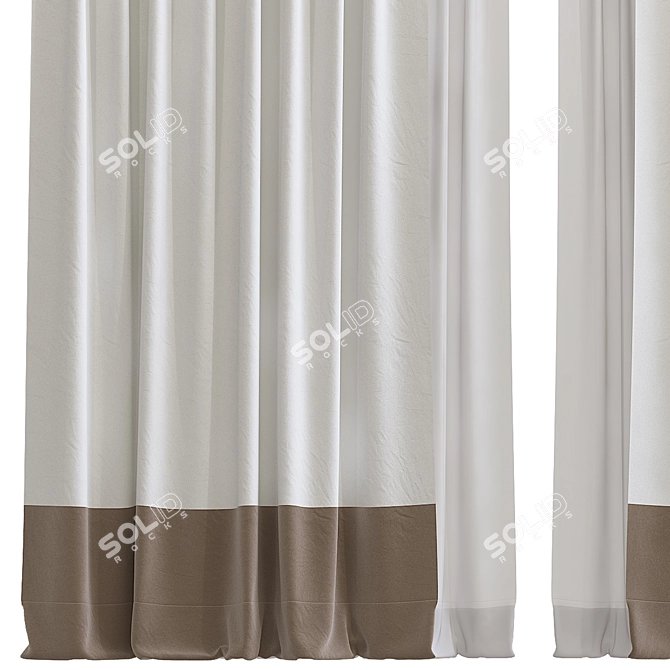 Retro Curtains Redesign Service 3D model image 2