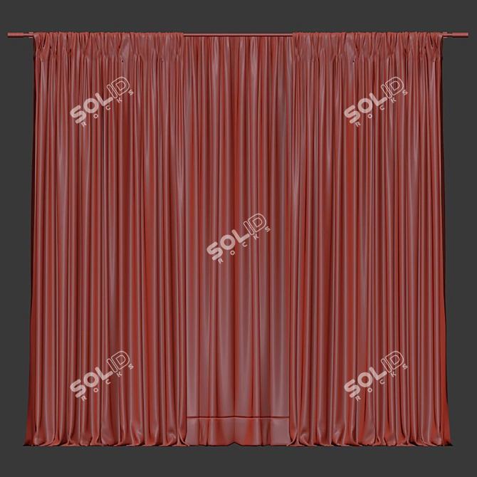 Elegant Curtain Redesign 3D model image 4