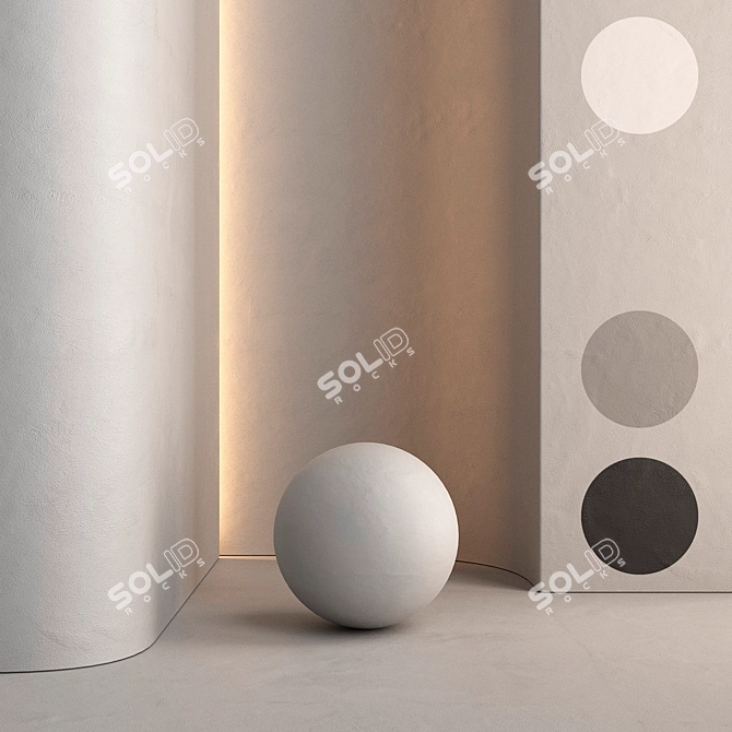 Colorful Interior Wall Paint Set 3D model image 1