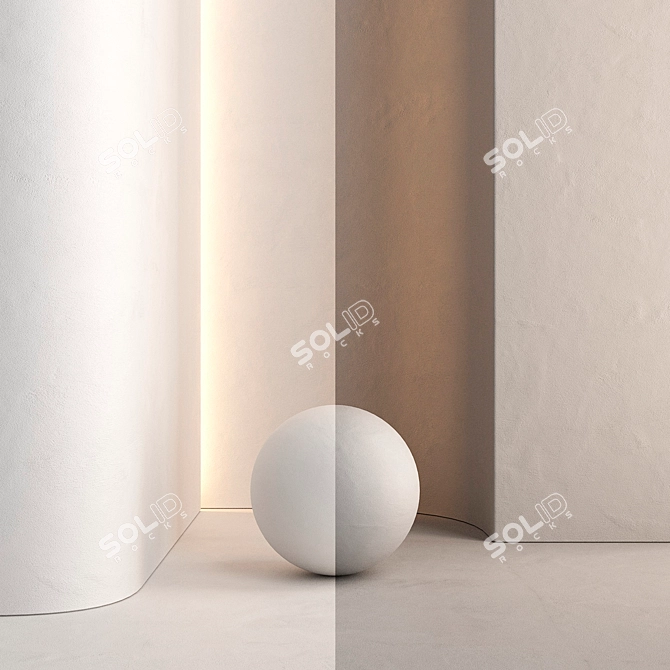 Colorful Interior Wall Paint Set 3D model image 2