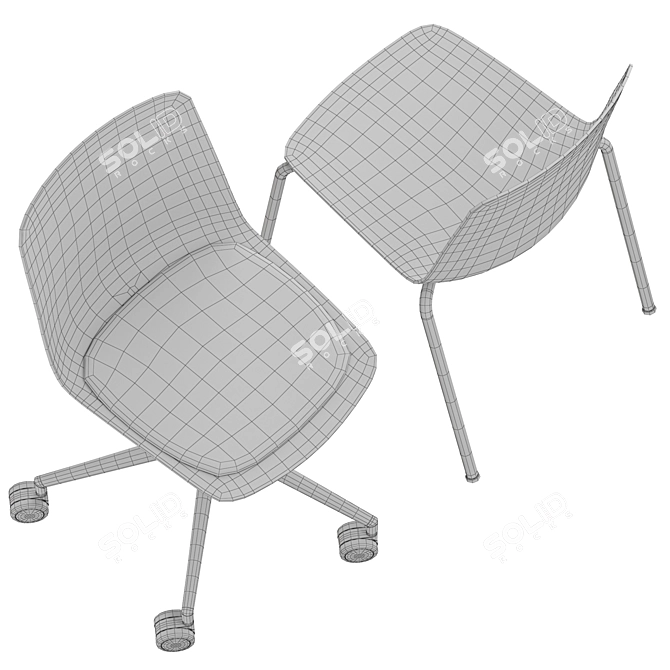 Premium Geometric Chair: Colos Vesper 3D model image 5
