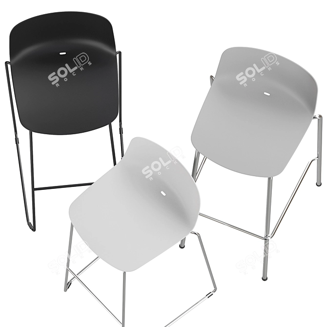 Modern Vesper 3 Multifunctional Chair 3D model image 2