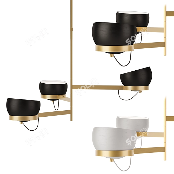 Visual Comfort Lightwell Grande Chandelier 3D model image 2