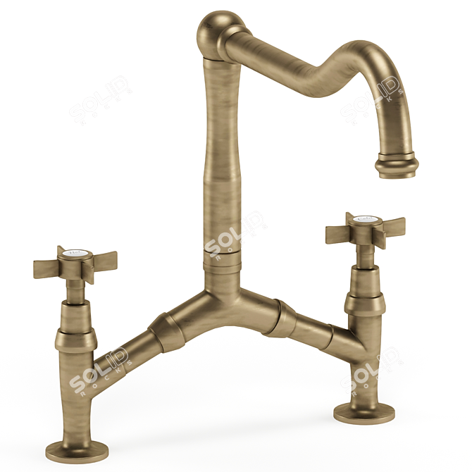 Classic Articulated Pot Filler Faucet 3D model image 2