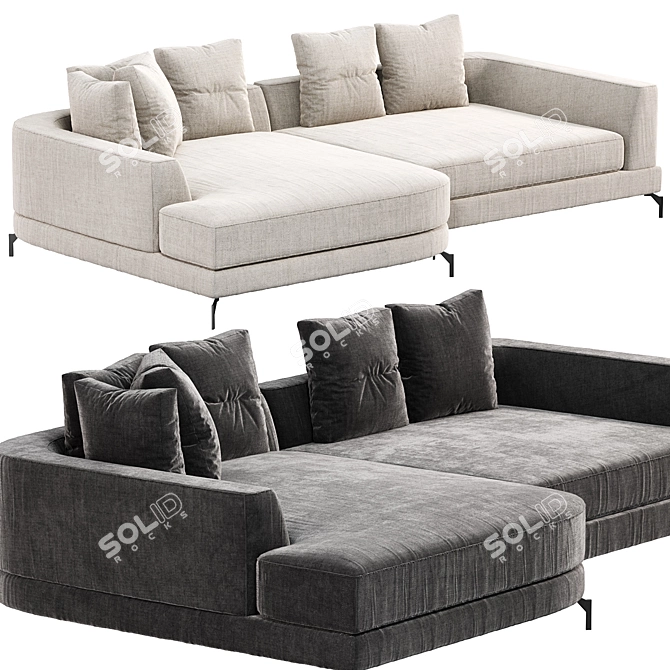Eichholtz Moderno S Left Sofa 3D model image 1