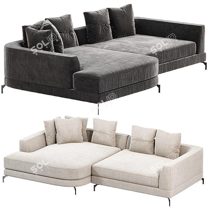 Eichholtz Moderno S Left Sofa 3D model image 2