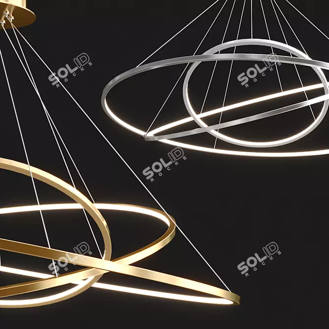 Newport 15203_S Pendant Chandelier 3D model image 1