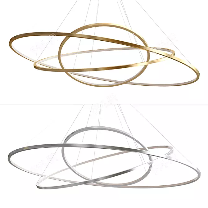 Newport 15203_S Pendant Chandelier 3D model image 3