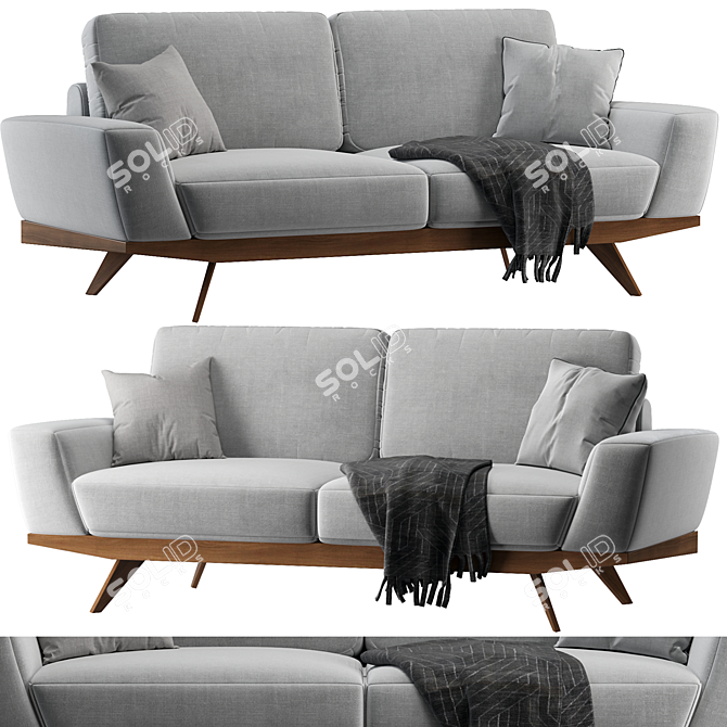 Stylish 2014 Petra Sofa Set 3D model image 1
