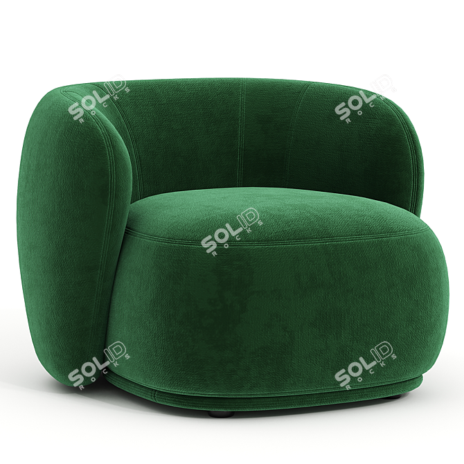 Modern Merediani Rene Armchair Design 3D model image 1