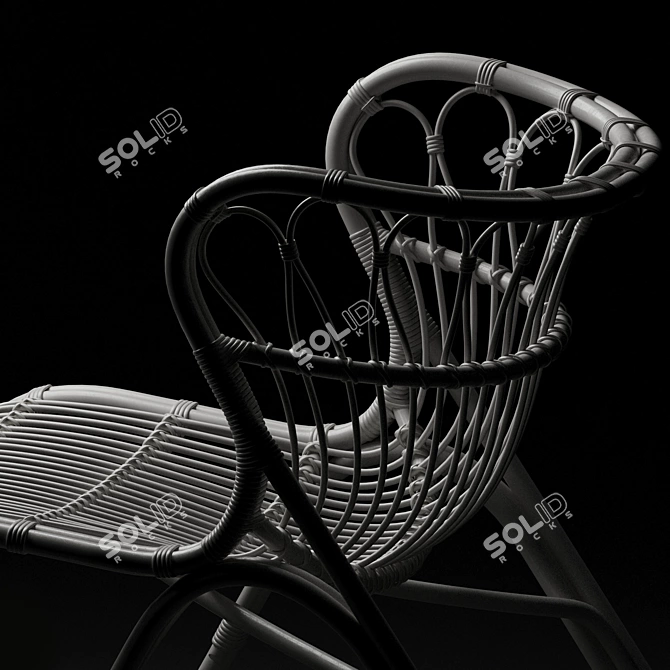 Elegant Saint Kitts Chair, Modern 3D model image 5