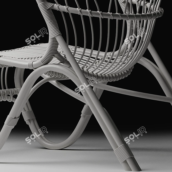 Elegant Saint Kitts Chair, Modern 3D model image 6