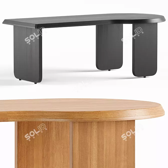 PETRA Coffee Table - Modern Chic 3D model image 1