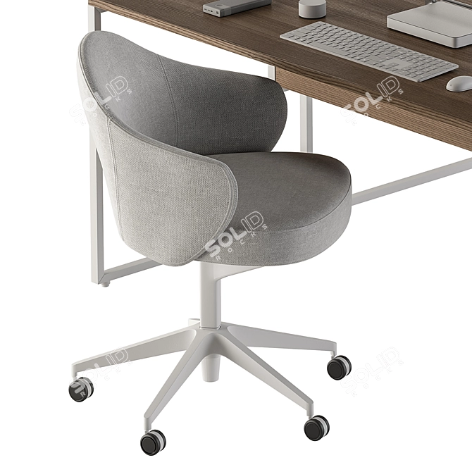 Office Essentials Employee Furniture Set 3D model image 4