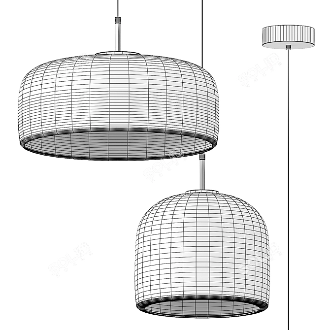 Modern Design Pendant Lamp 3D model image 3