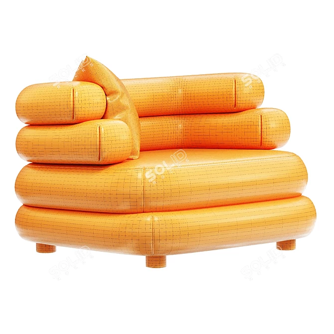 Elegant Malaga Chair for Modern Spaces 3D model image 4