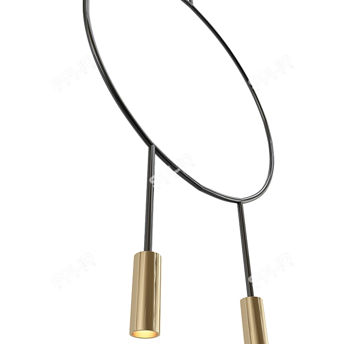 Revolutionary Arc Pendant Light 3D model image 2