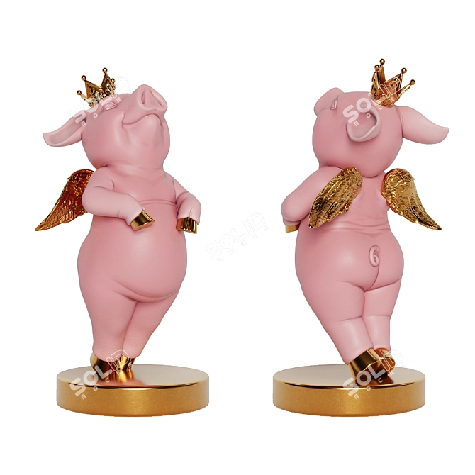 Humorous Swine: Detailed Texture Maps 3D model image 4