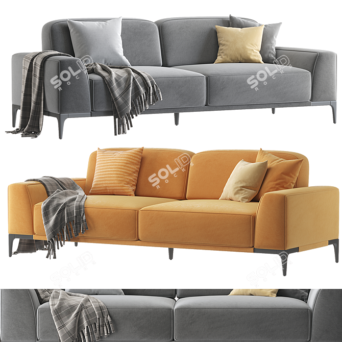 Elegant Albero Lux Modern Sofa 3D model image 1