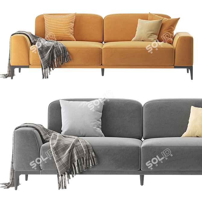 Elegant Albero Lux Modern Sofa 3D model image 3