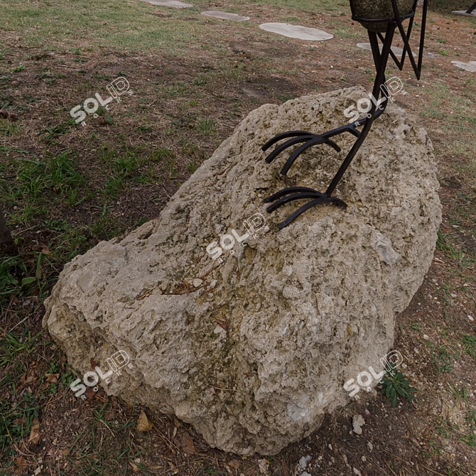 Stone Park Landscape Decoration	Texture 3D model image 6