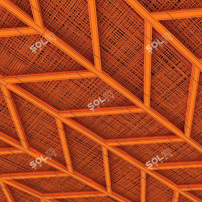 Elegant Polygonal Decor Set 3D model image 7