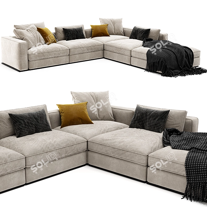  Flexform Beauty Sofa 3D Model 3D model image 1